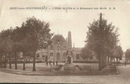 Soisy-sous-Montmorency (95.Val D'Oise ) L'Hôtel De Ville Et Le Monument Aux Morts - Soisy-sous-Montmorency