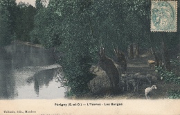 ( CPA 94 )  PÉRIGNY  /  L' Yèrres - Les Berges - - Perigny