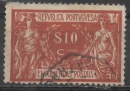 PORTUGAL 1920 Parcel Post -  10c. - Brown  FU - Gebruikt