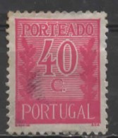 PORTUGAL 1940 Postage Due -   40c. - Mauve  MH - Nuovi
