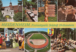 Heidenheim - Mehrbildkarte 3   Freizeitpark Schloß Hellenstein Werbekarte - Heidenheim