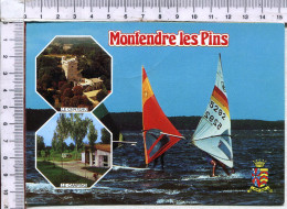 MONTENDRE  LES  PINS   -  3  Vues :  Le  Château,  Le  Camping,  Voiliers - Montendre