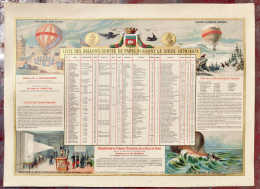 Plakat "Ballon Monté": Zeitgenöss. Original-Plakat, Farblitho Von E.Pichot, Paris, Mit Reizvollen... - Other & Unclassified