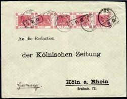 Beleg Doppelfrankatur Amoy/Hongkong: ½ C., Waagr. Paar, 1 C. Senkr. Paar Nebst 2 Und 4 C. Rs. Auf Tadellosem... - Sonstige & Ohne Zuordnung