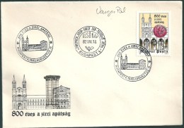 3865 Hungary FDC Architecture Church Building Organization - Abadías Y Monasterios