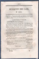 BULLETIN DES LOIS - CANAL LATERAL LOIRE DIGOIN BRIARE - ALGERIE CAVALERIE INDIGENE SPAHIS - LERAN - ROSIERES AUX SALINES - Décrets & Lois