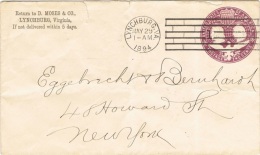 RAP-L6 - ETATS-UNIS Entier Postal De 1893 De Lynchburg Avec Effigie De Christophe Colomb Et Aigle Stylisé - ...-1900