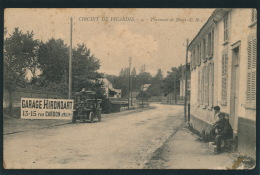 AUTOMOBILES - CIRCUIT DE PICARDIE - Traversée De BOVES (Pub Pour GARAGE HIRONDART à AMIENS ) - Boves