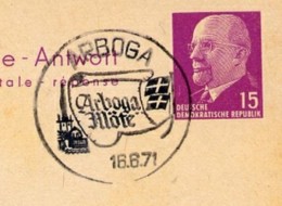 ARBOGA MÖTE 1971 Auf DDR  P78 A Antwort-Postkarte - Other & Unclassified
