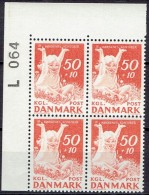 DENMARK  # FROM 1965  BLOCK  OF 4 :  L 064** - Nuevos