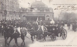 Evènements - Réception Souverains Italie Paris  - Gare Attelage Roi Président - Militaria Garde Républicaine - Ricevimenti