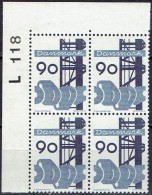 DENMARK  # FROM 1968  BLOCK  OF 4 :  L 118** - Ungebraucht