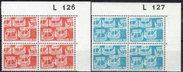 DENMARK  # FROM 1969  BLOCK  OF 4 :  L 126-L127** - Ungebraucht