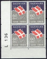 DENMARK  # FROM 1969  BLOCK  OF 4 :  L 136** - Ungebraucht