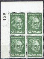 DENMARK  # FROM 1969  BLOCK  OF 4 :  L 138** - Ungebraucht