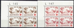 DENMARK  # FROM 1969  BLOCK  OF 4 :  L 145 + L 147** - Ungebraucht