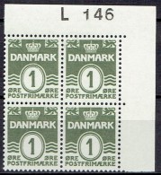 DENMARK  # FROM 1969  BLOCK  OF 4 :  L 146** - Ungebraucht