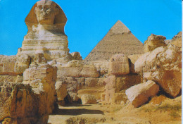Egypte-GIZA,the Great Sphinx And The Pyramid Of Kephre - Pyramiden