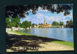 ENGLAND  -  Marlow  River Thames  Used Postcard As Scans - Buckinghamshire