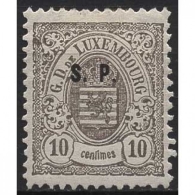 Luxemburg 1881 Dienstmarke D 30 I A Mit Falz - Service