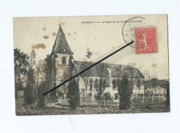 CPA  Très  Tachée -  Hornoy  -  L´Eglise Et Le Monument - Hornoy Le Bourg