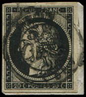 3    20c. Noir Sur Jaune, Obl. Cursive 58/CUTS Et Càd T15 NOYON (4)/JANV/49 Sur Petit Fragt, TB - Sonstige & Ohne Zuordnung