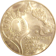 ALEMANIA. 10 MARCOS JUEGOS OLÍMPICOS DE MUNICH. 1.972. PLATA. GERMANY. DEUTSCHLAND - Otros & Sin Clasificación