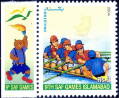 SPORTS-RAFTING-9th SAF GAMES-PAKISTAN-2004-MNH-B9-564 - Rafting