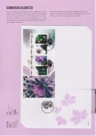 Denmark First Day Sheet With FDC Mi Block 43 - Summer Flowers - Papaver Rhoeas - Geranium - Astrantia Major - 2011 - Cartas & Documentos