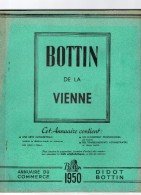 Didot Bottin Vienne 1950..retrouvez Les Anciens Habitant De Vos Communes. - Directorios Telefónicos