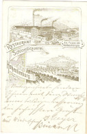 HOHENLIMBURG Hagen Restaurant Schloss Brauerei Lithografie Vorläufer 27.6.1897 Gelaufen - Hagen