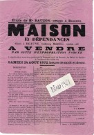 VP4299 - Affiche - Vente D'une Maison & Dépendances Située à BEAUNE , Faubourg Madeleine - Afiches