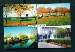 ENGLAND  -  Milton Keynes  Multi View  Unused Postcard - Buckinghamshire