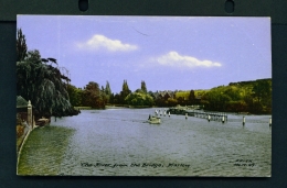 ENGLAND  -  Marlow  River Thames From The Bridge  Unused Postcard - Buckinghamshire