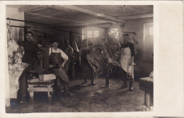CP Photo 14-18 Secteur Vouziers, Grandpré ?? - Soldats Allemands, Abattoir, Boucherie (A136, Ww1, Wk 1) - War 1914-18