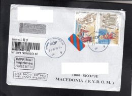 R-COVER / EUROPA MACEDONIA ** - Storia Postale