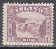 Iceland     Scott No.  173     Unused Hinged      Year  1931   Hinge  Remnant--discounted Price - Neufs