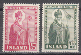 Iceland     Scott No.  269-70    Used     Year  1950 - Unused Stamps