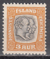 Iceland     Scott No.  031    Unused Hinged    Year  1907 - Ungebraucht