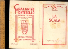 Programme Cinéma LA SCALA Lyon 18 Rue Thomassin Couverture En Buvard 1949 Film L'école Buissonnière / Publicités - Cine & Teatro