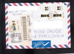 R-COVER / AIR MAIL FOLKLORE  MACEDONIA ** - Covers & Documents