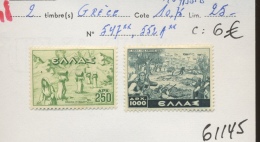 547 *  552A *     Cote 6 € - Unused Stamps