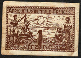 AFRIQUE OCCIDENTALE  (French West Africa)  :  1 Franc - 1944 - P34b - Circulated - Other - Africa