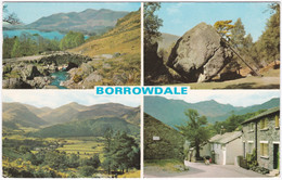 Borrowdale, Lake District Multiview. Bowder Stone, Ashness Bridge, Borrowdale, Seatoller. - Borrowdale