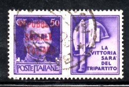 Y1154 - RSI 1944 , Propaganda Di Guerra  50 Cent "la Vittoria.." Usato - Kriegspropaganda