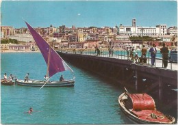 O3197 Gela (Caltanissetta) - Panorama Dal Bar Ristorante La Conchiglia - Barche Boats Bateaux / Viaggiata 1966 - Gela