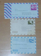 Israel 1963-75  3 Aerogramme Air Letter Stationery Used - Colecciones & Series