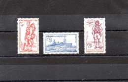 SAINT PIERRE ET MIQUELON 1941 N° 207 /9 * - Unused Stamps