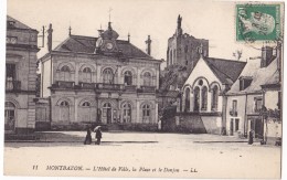 MONTBAZON. - L'Hôtel De Ville, La Place Et Le Donjon - Montbazon