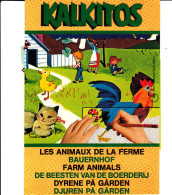 KALKITOS: LES ANIMAUX DE LA FERME Par GILLETTE SP A MILANO 1975 Les Transferts Sont  Faits Bon état Voir Scans - Aufkleber